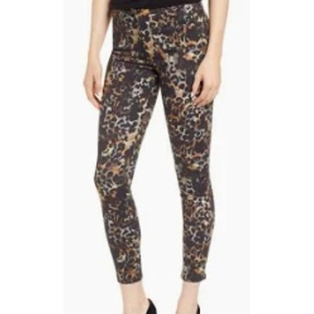 AG Adriano Goldschmied The Farrah Skinny Ankle Leopard Print Jeans 25R LSSP1777